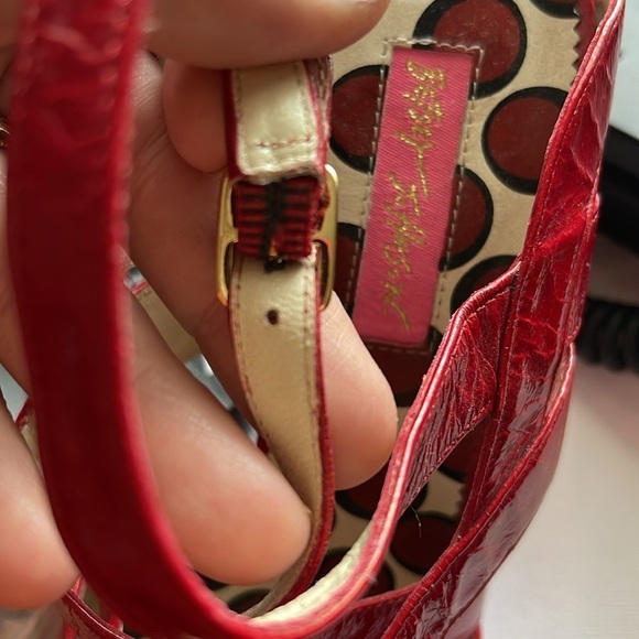 🌞Betsey Johnson Sexy RED Heels 7.5 - Picture 10 of 10